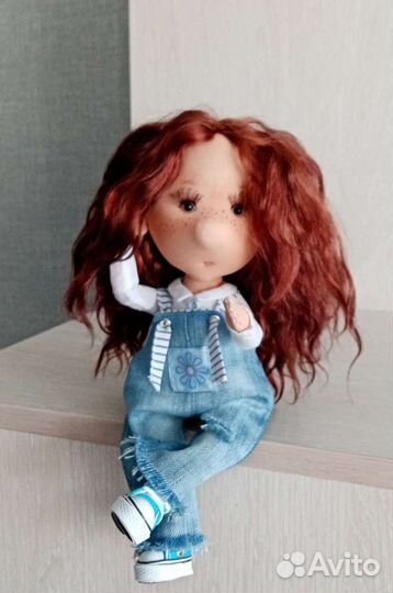 Текстильная Кукла ручной работы