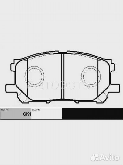 Тормозные колодки дисковые GK1059