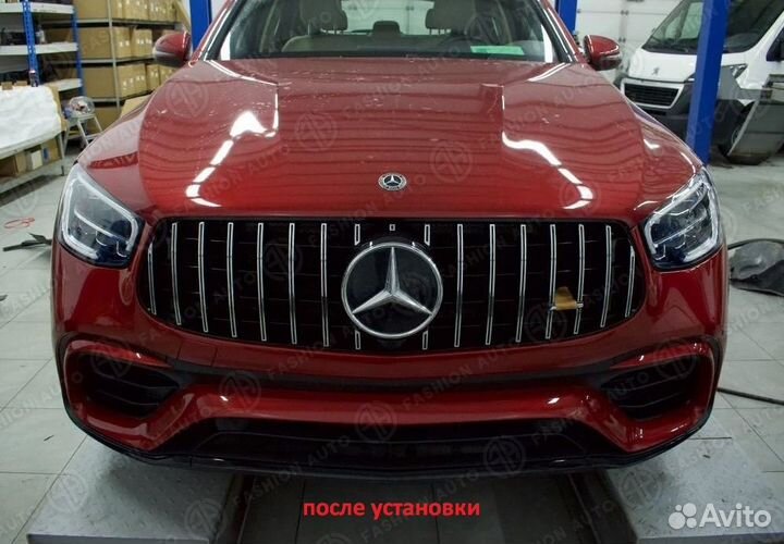 Бампер передний 6.3 AMG Mercedes GLC 253 рестайл