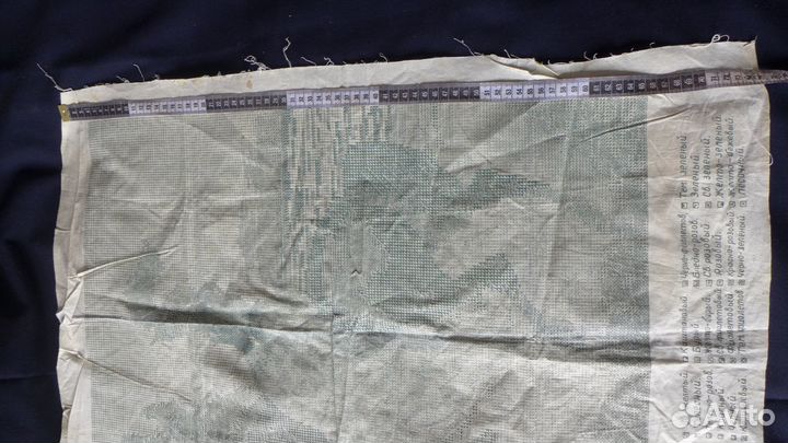 Модель для вышивания,вышитая картина СССР,60гг