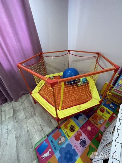 Детский каркасный батут, диаметр 160 см, до 35 кг