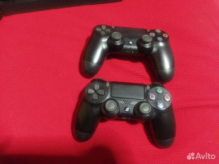 Sony PS4Slim прошитая, 1000гб, 2дж, подставка