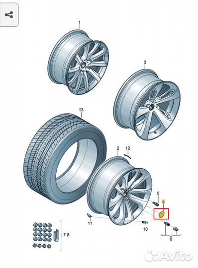 Колпачок колпак на Bentley Бентли