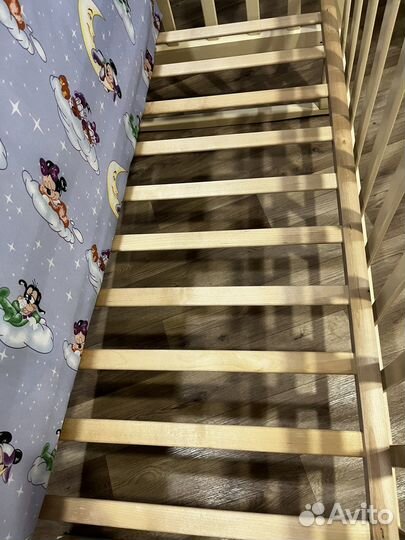 Детская кровать для новорожденных с матрасом