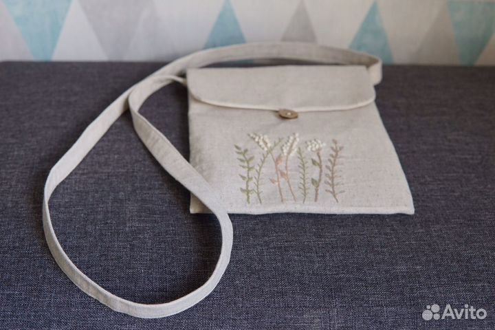 Сумка женская льняная