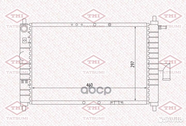 Радиатор системы охлаждения TGA1081 tatsumi