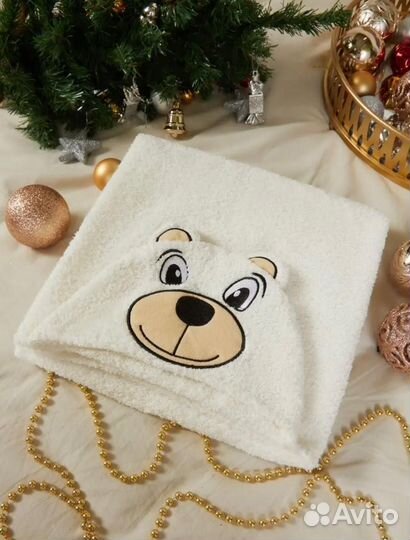 Полотенца детские с шапочкой 100*100 Турция