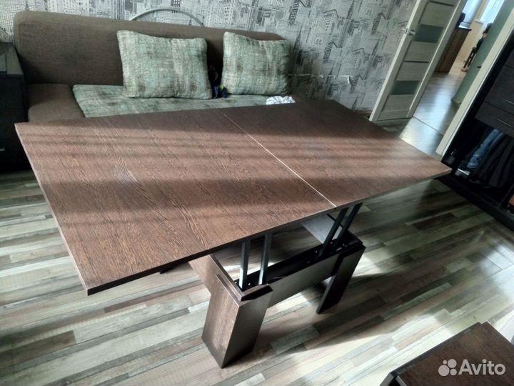 Стол трансформер журнальный обеденный