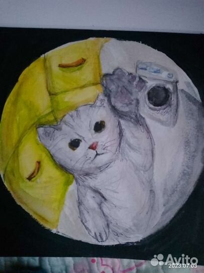 Картина с котиком