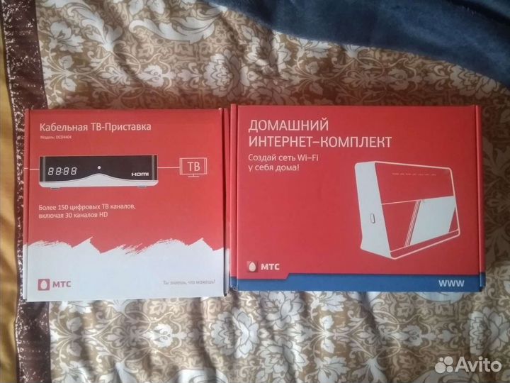 Два комплекта интернет-тв приставка