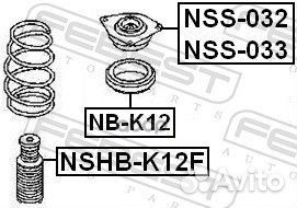 Опора переднего амортизатора правая NSS-032 Febest