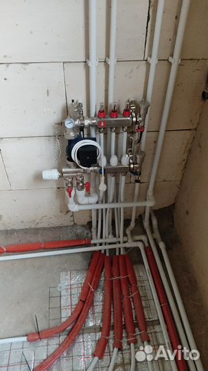 Монтаж отопления, теплый пол