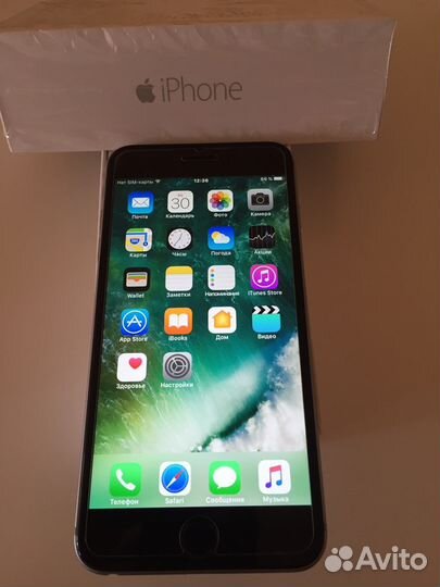 iPhone 6S plus 64Gb, чёрный, идеальное состояние
