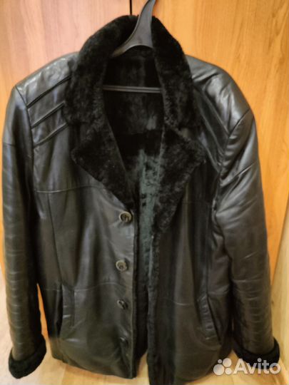 Дубленка натуральная мужская 52-54