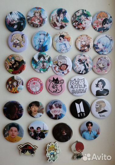 Значки с аниме