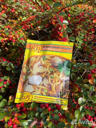 Сублимированные супы быстрого приготовления