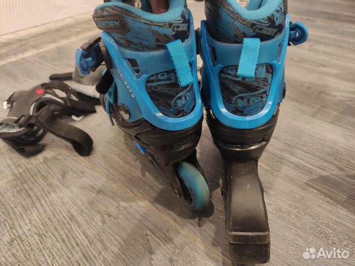 Роликовые коньки раздвижные reaction 28-31 размер