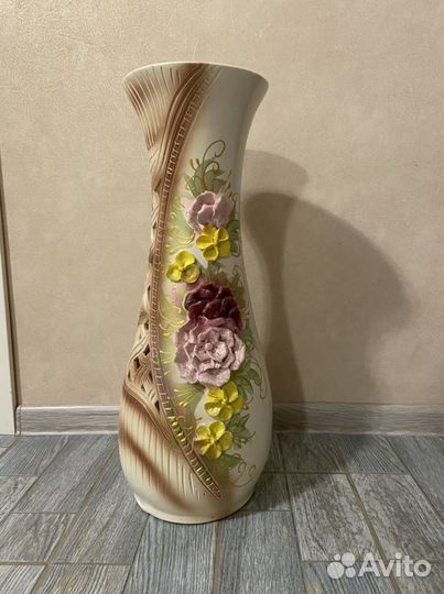 Ваза напольная керамическая