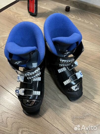 Горные лыжи Nordica Team J Race 100 см + Ботинки