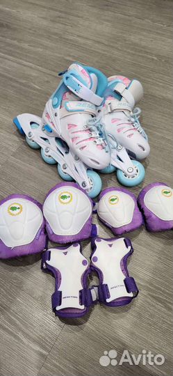 Роликовые коньки детские раздвижные