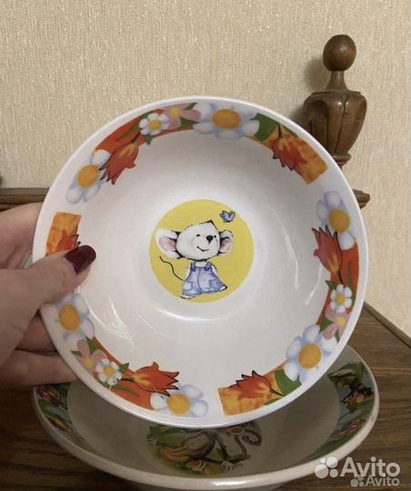 Поднос латунный