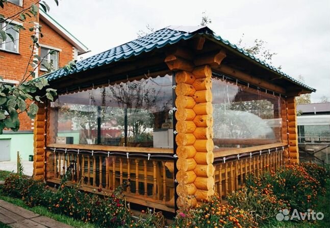 Мягкие пвх окна на беседку