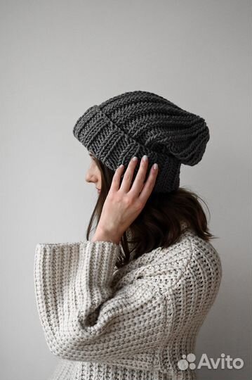 Шапка женская вязаная