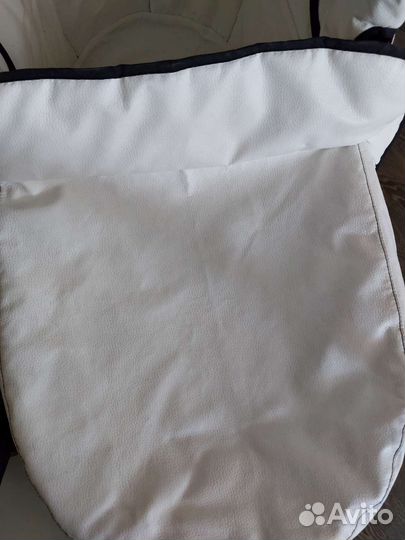 Коляска 2 в 1 hartan vip белая экокожа