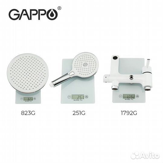 Душевая система с тропическим душем Gappo G2403-8