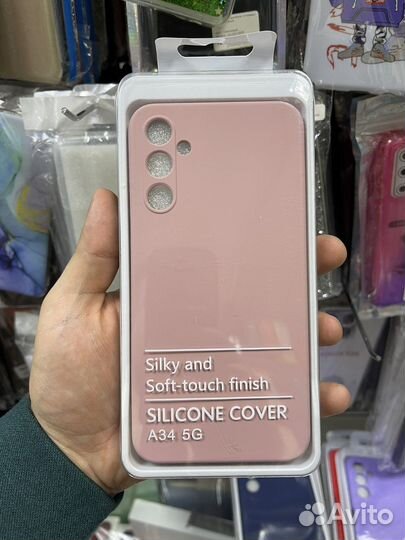 Чехлы Силикон ковер, для Samsung galaxy A34