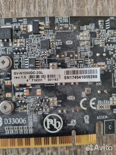 Видеокарта Видеокарта Gigabyte gtx 1050 2gb