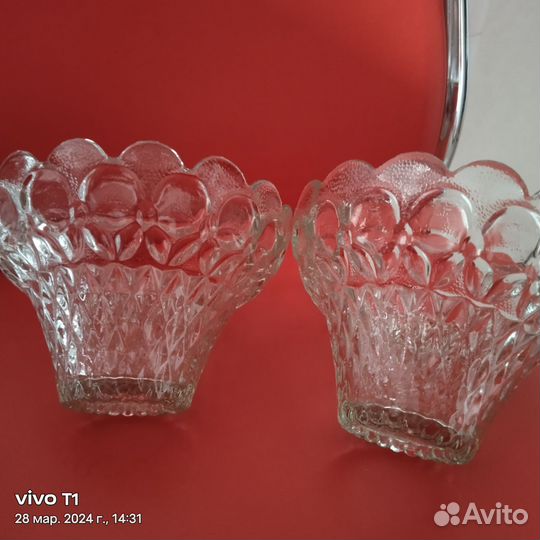 Ваза салатник стекло СССР