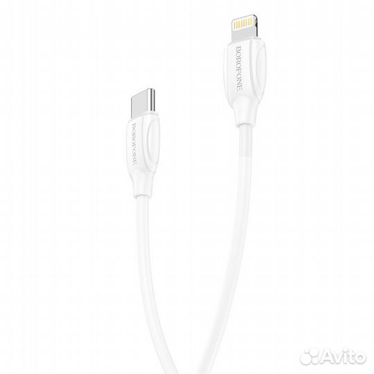 Кабель USB-C borofone BX19, Type-C - Lightning, 3A