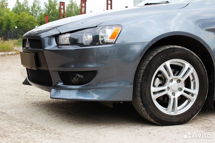 Накладки на бампер Mitsubishi Lancer X (07-10) RA