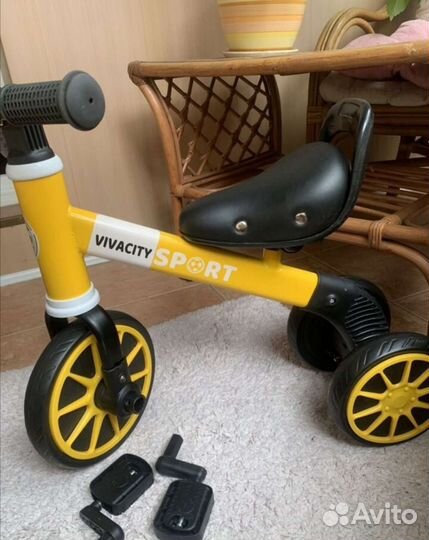 Беговел-велосипед трёхколёсный детский