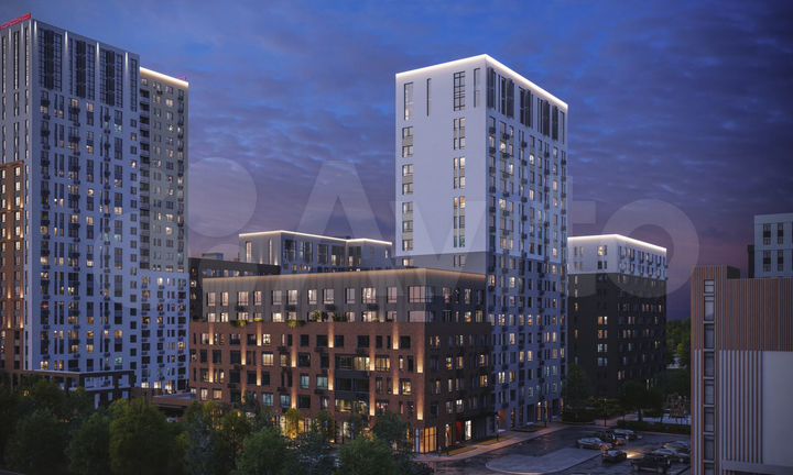 2-к. квартира, 51,3 м², 5/25 эт.