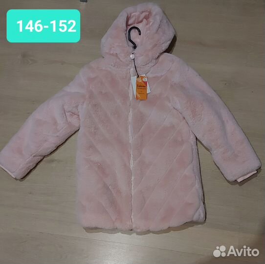 Шубка тедди для девочки 152