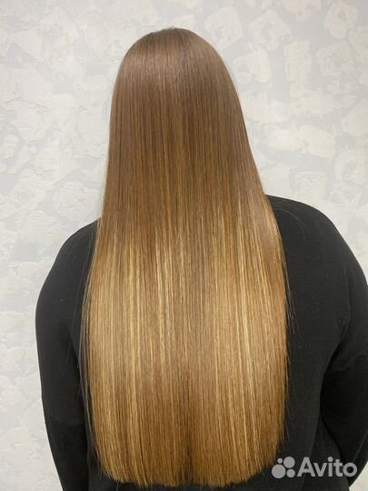 Кератиновое выпрямление волос