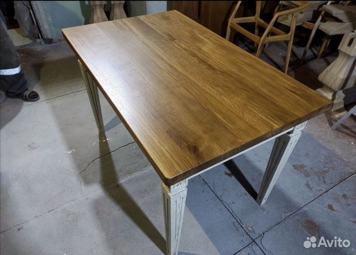 Стол обеденный из массива дуба ясеня
