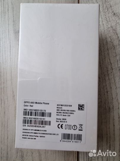 OPPO A83, 4/32 ГБ
