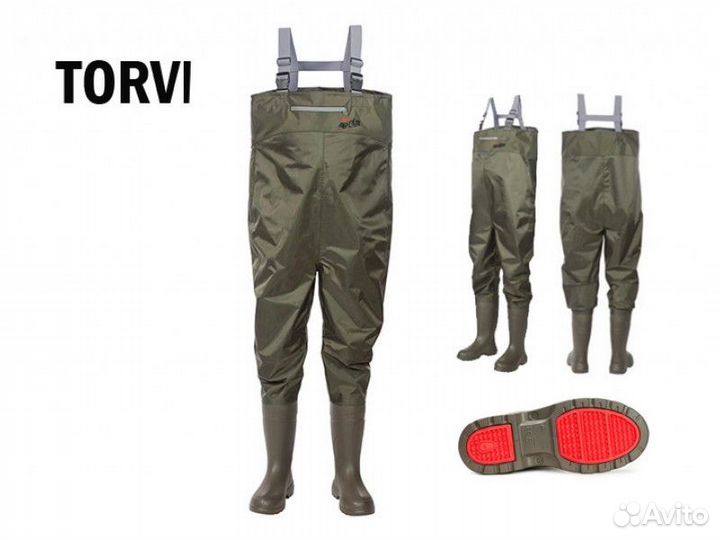 Полукомбинезон рыбацкий эва torvi перекат р.42/43