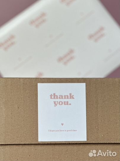 Наклейки спасибо за покупку