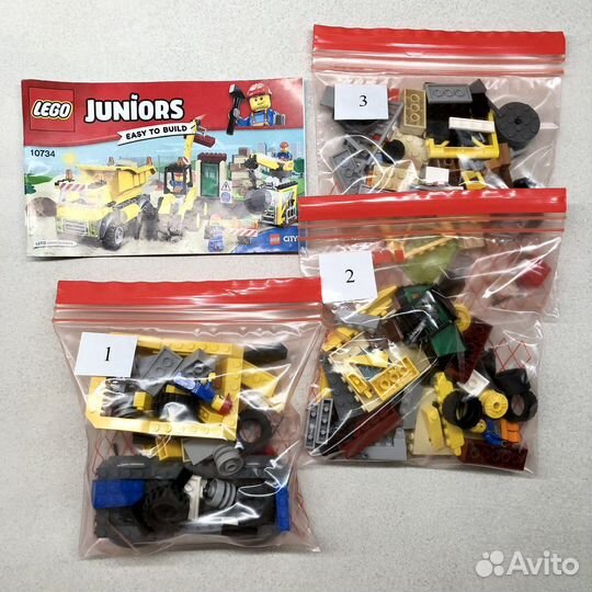 Lego City Juniors 10734 Стройплощадка (2017г) лего