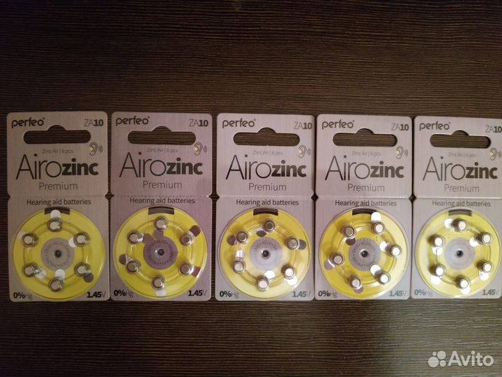Батарейки для слуховых аппаратов 10