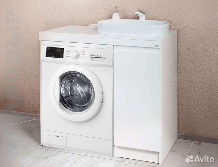 Тумба с раковиной под стиральную машину 100