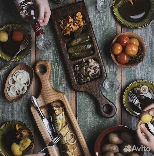 Менажница деревянная