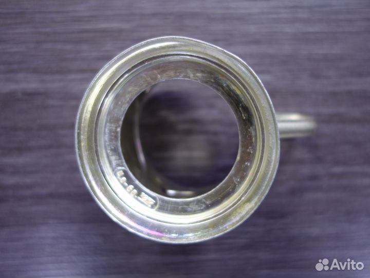 Подстаканник СССР, жестяная винтажная банка от коф