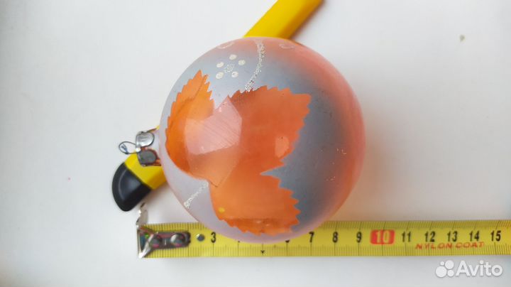 Елочные игрушки, шары большие, стекло, СССР