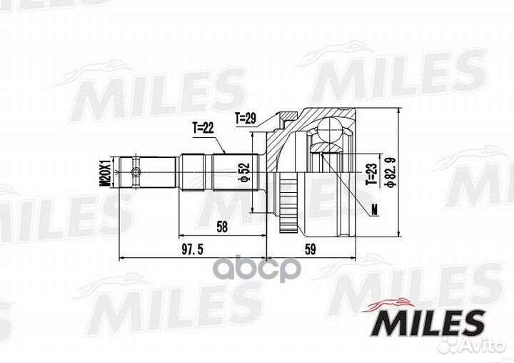 ШРУС opel corsa C/combo/meriva A 1.3cdti-1.8 01