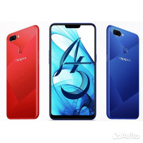 Лоток сим Oppo A5 синий